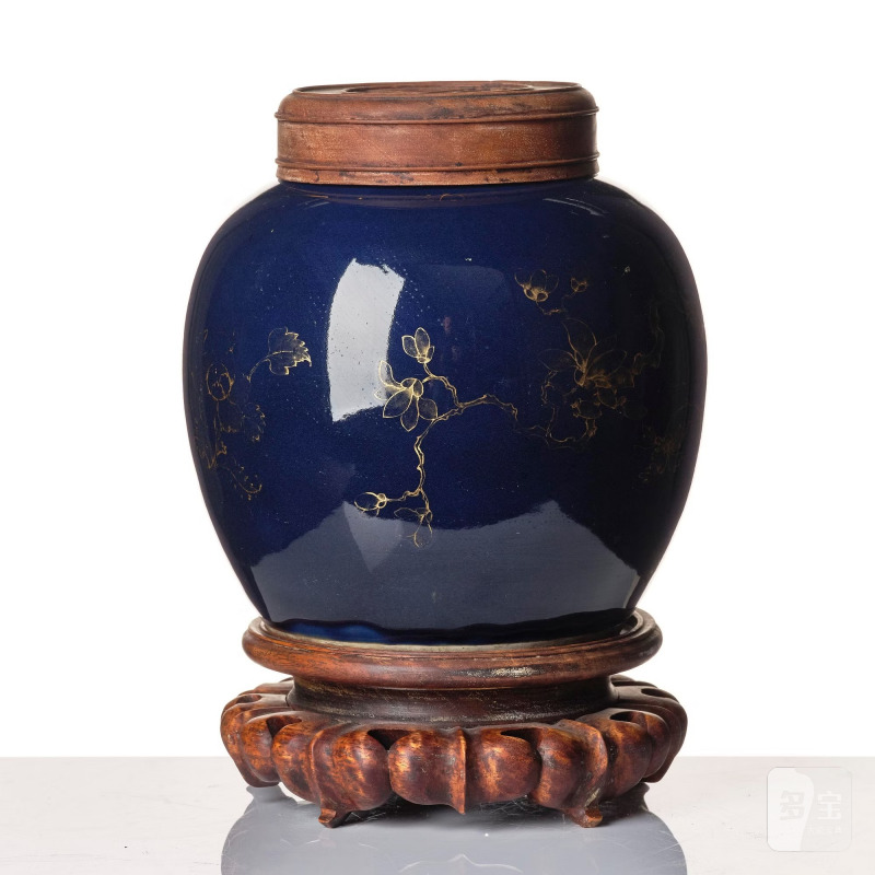 A blue glazed jar, - 图4